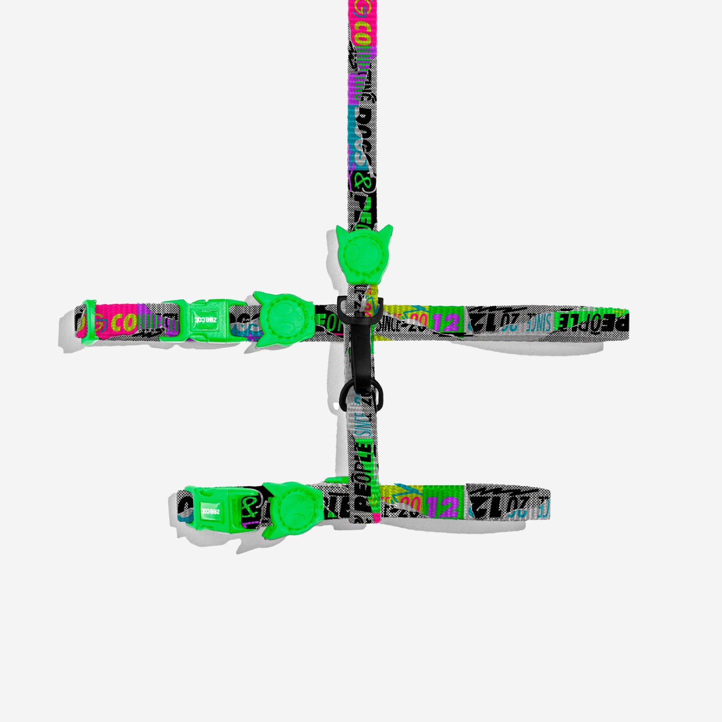 Lords Of Zee.Town Poster Cat Harness and Leash Set
